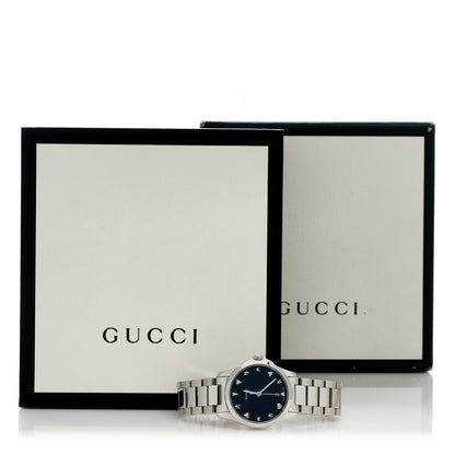 Gucci Stainless Steel 27mm G-Timeless Charm Quartz Watch Black 5 of 5