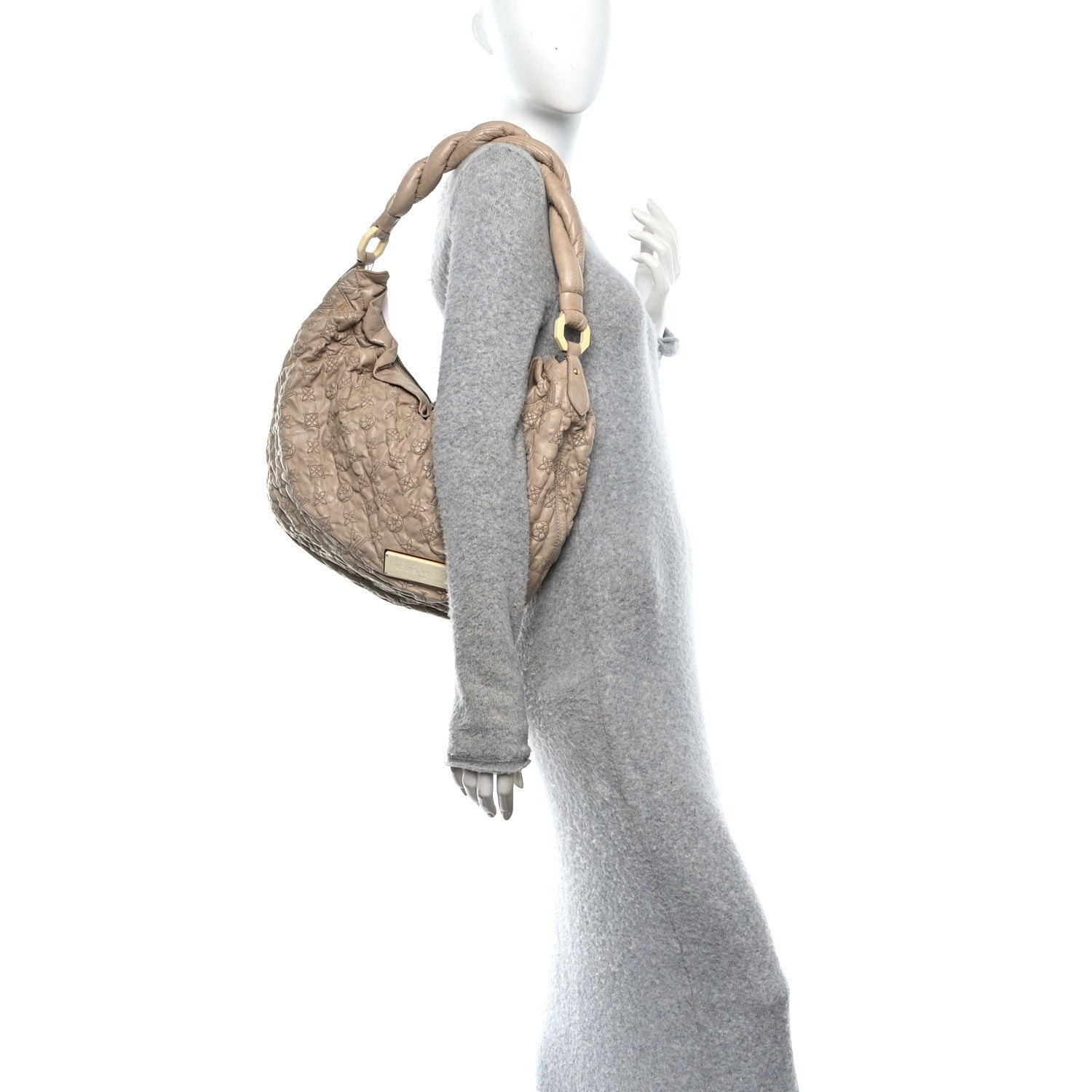 Louis Vuitton Lambskin Olympe Nimbus GM Ecru 2 of 9