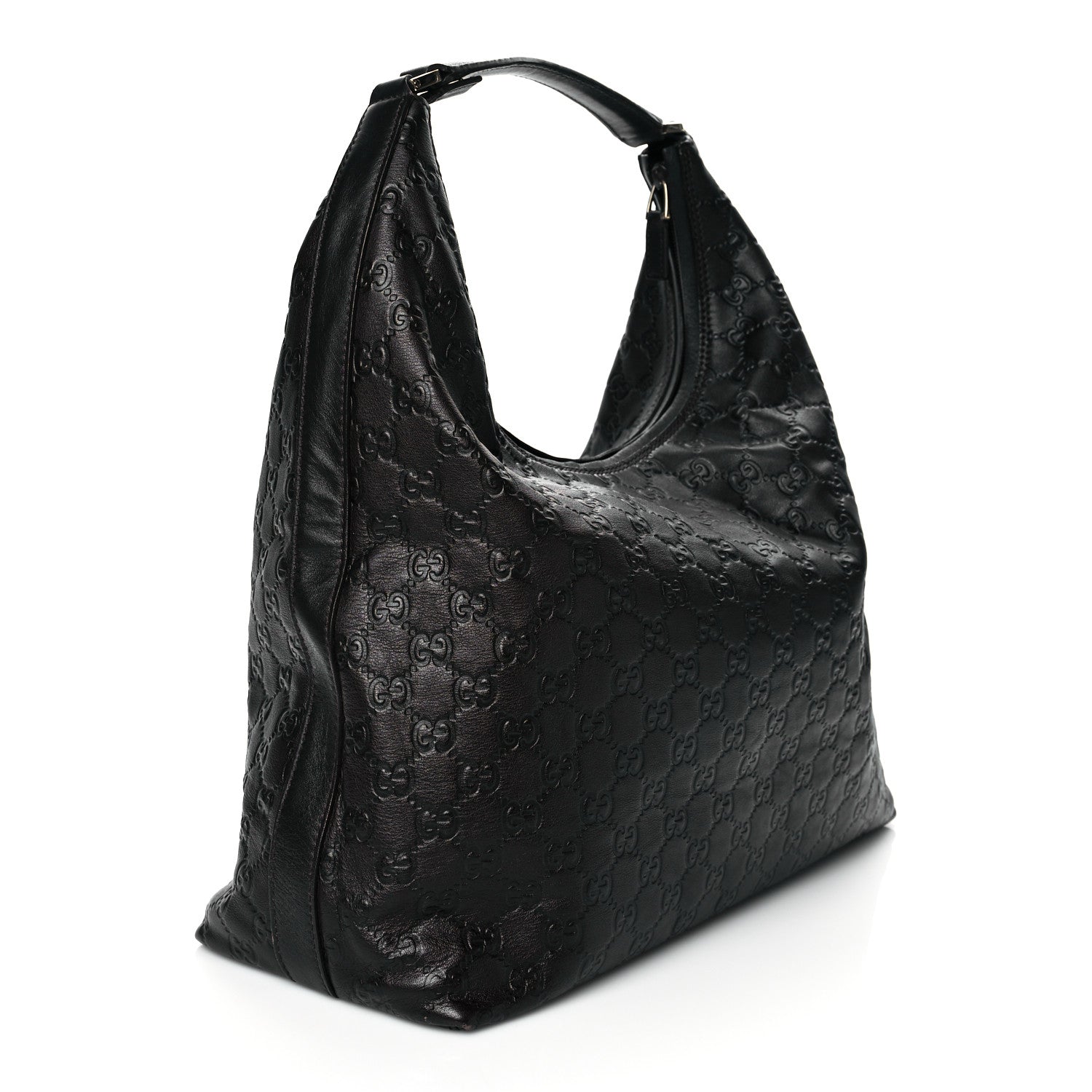 Gucci Guccissima Large Hobo Dark Brown 2 of 10