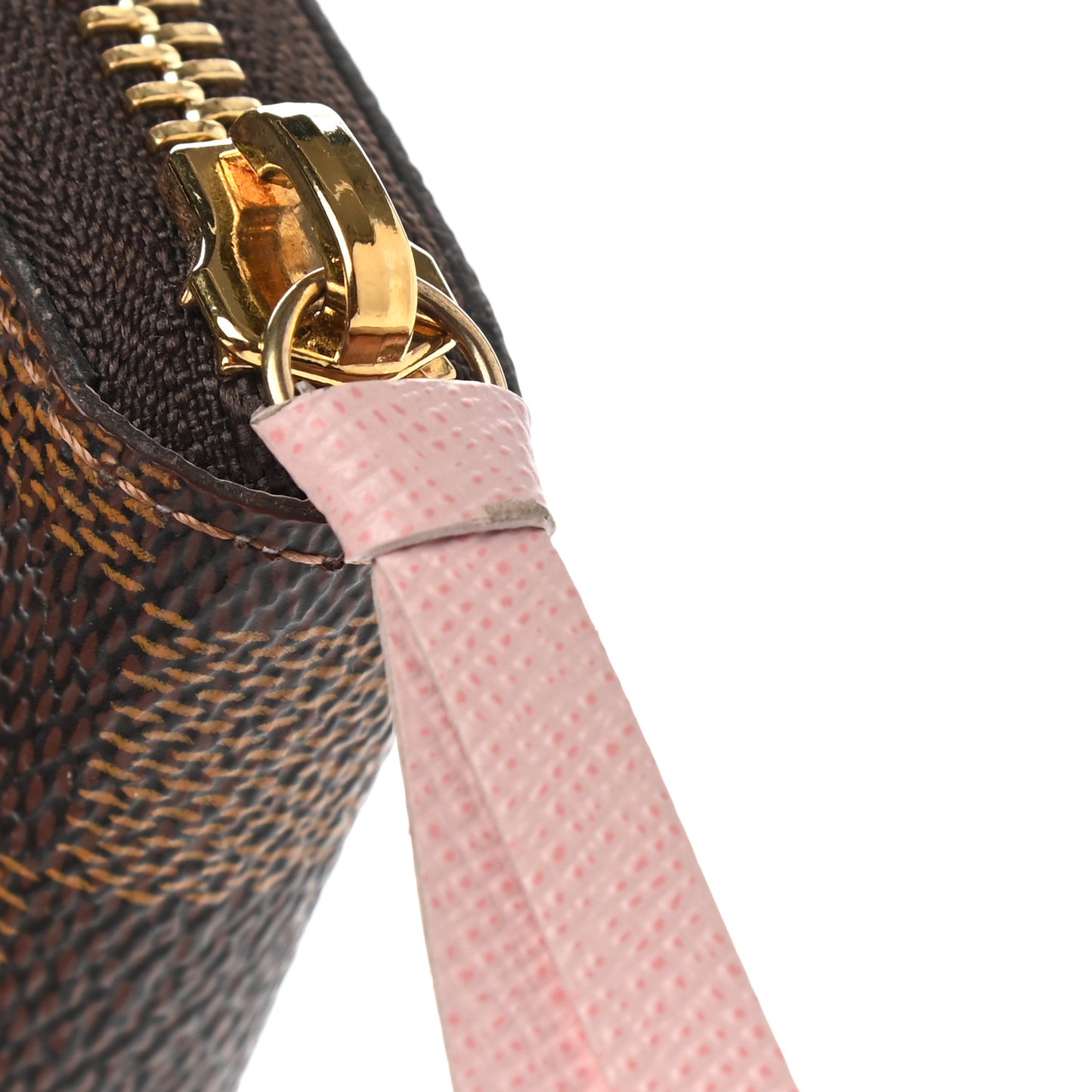 Damier Ebene Clemence Wallet Rose Ballerine