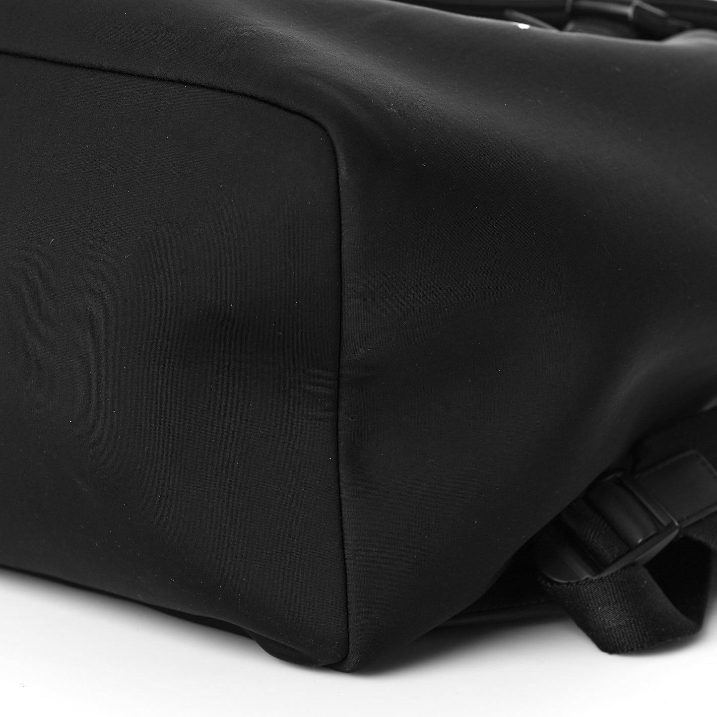 Nylon Logo Backpack Black