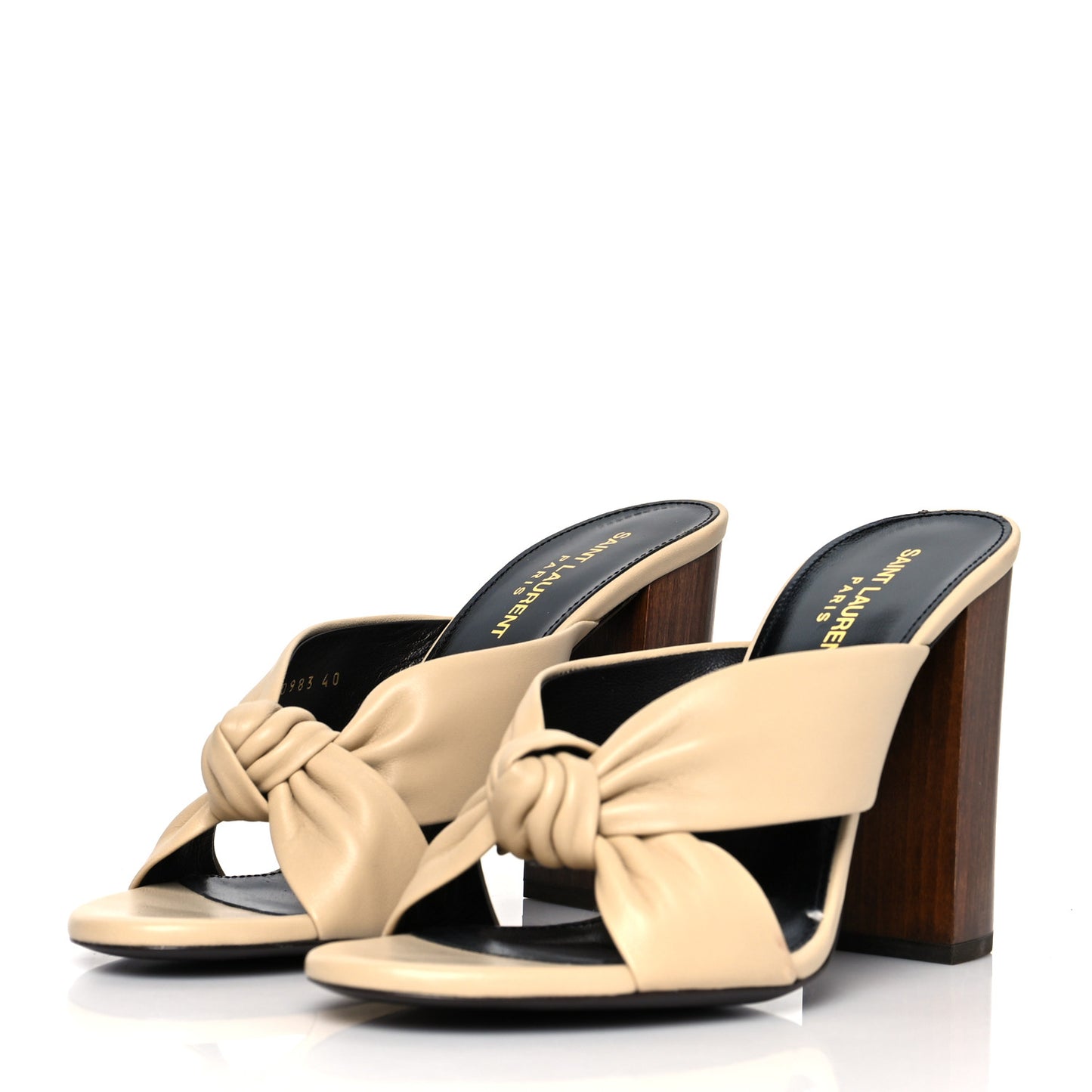 Lambskin Bianca Mules 40 Beige