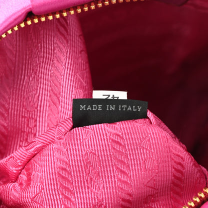 Prada Satin Wristlet Clutch Fuxia 7 of 13