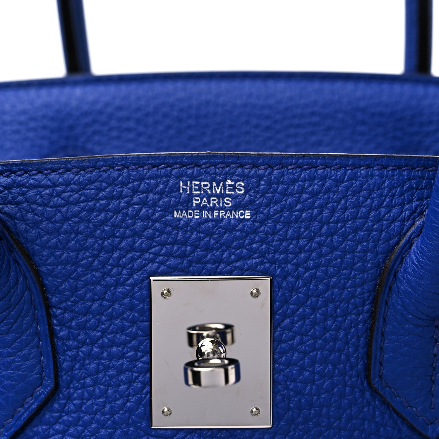 Hermes Togo Birkin 30 Bleu Electrique 6 of 10