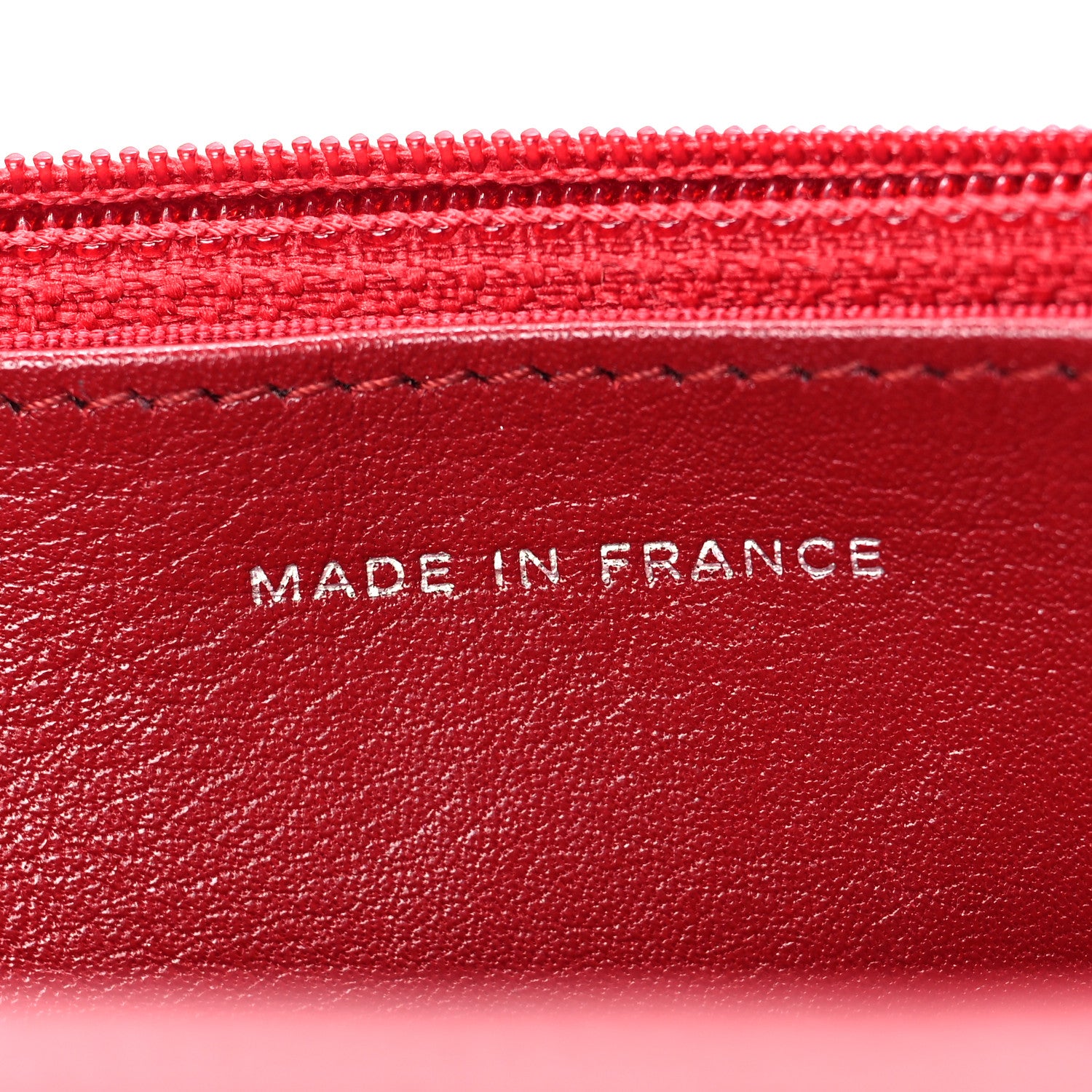 Chanel Caviar Quilted Wallet On Chain WOC Red 8 of 9