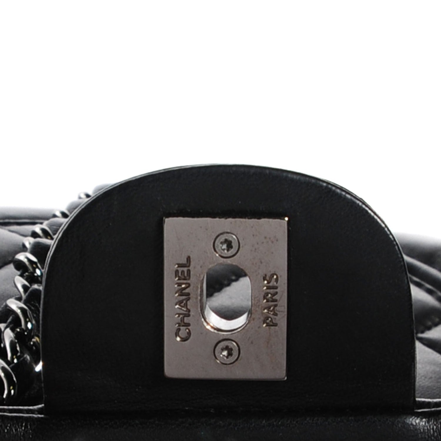 Chanel Lambskin Quilted Mini Chanel 3 Flap Black 7 of 8