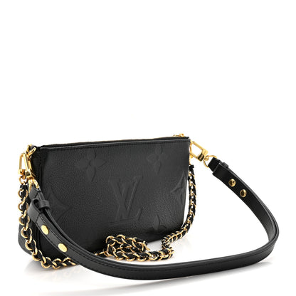 Louis Vuitton Empreinte Monogram Giant Multi Pochette Accessories Black 3 of 11