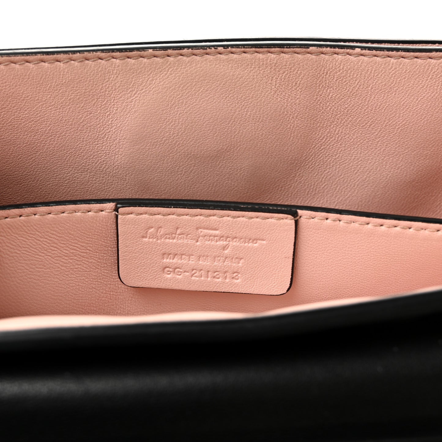 Calfskin Embossed Medium Margot Top Handle Satchel Black