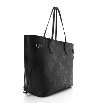 Louis Vuitton Empreinte Monogram Giant Neverfull MM Black 4 of 10