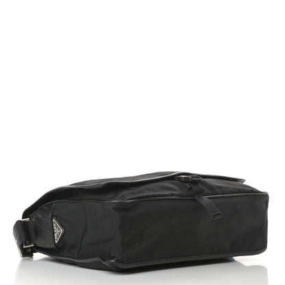 Prada Tessuto Nylon Saffiano Messenger Bag Black 4 of 13