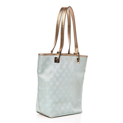 Gucci Monogram Small Bucket Tote Turquoise 3 of 13