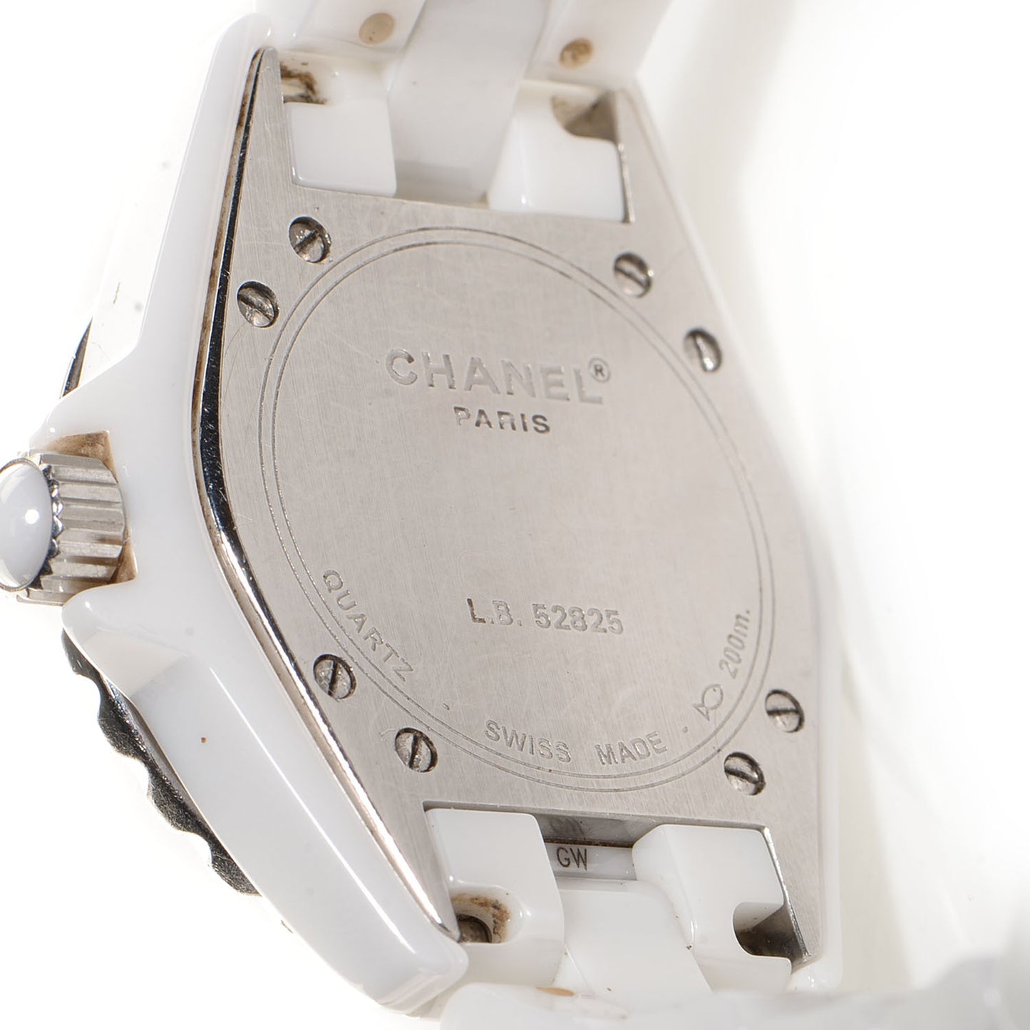 Stainless Steel Ceramic 33mm J12 Quartz Watch White