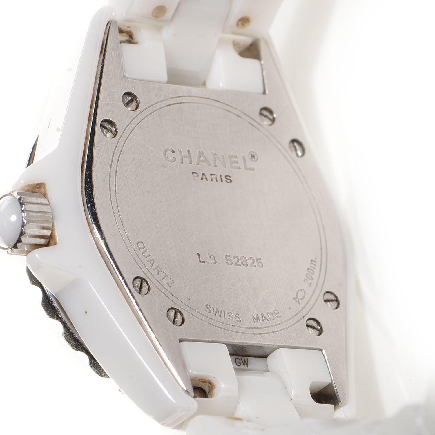 Chanel Stainless Steel Ceramic 33mm J12 Quartz Watch White 4 of 5
