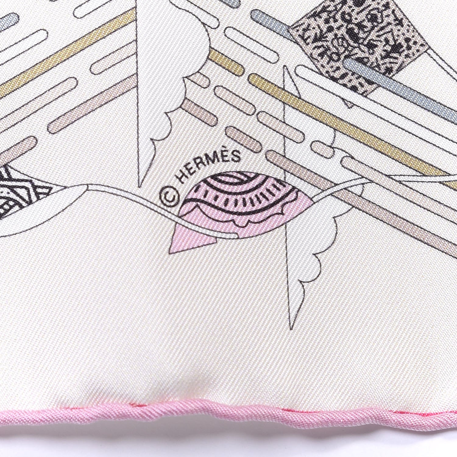 Hermes Silk La Maison des Carres Scarf 45 4 of 4