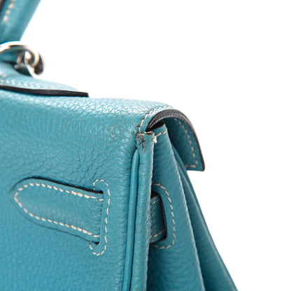 Hermes Togo Kelly Retourne 35 Blue Jean 13 of 17