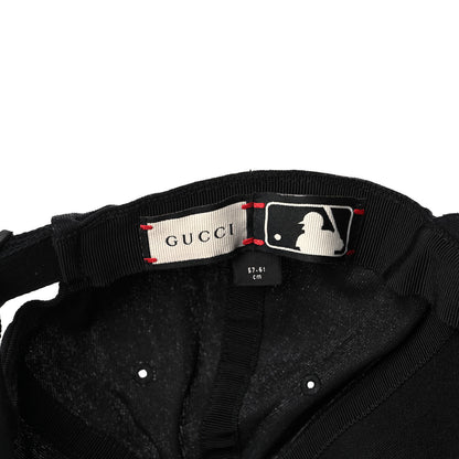 Gucci X MLB Cotton NY Yankees Baseball Hat 57-61 Black 7 of 8