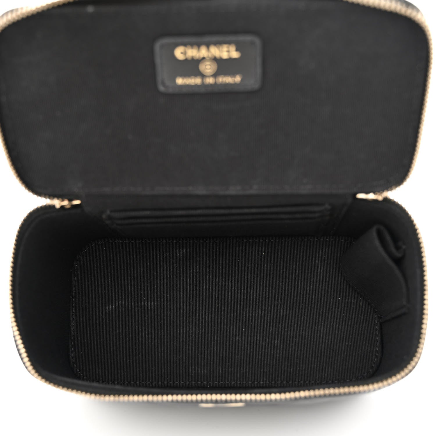 Chanel Lambskin Quilted Small Top Handle Vanity Case With Chain Black 5 of 10