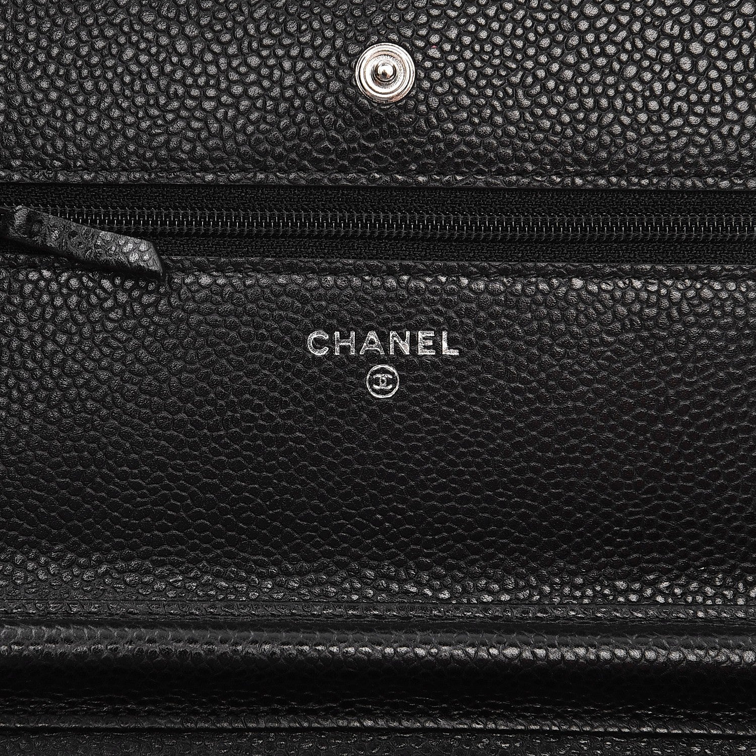 Chanel Caviar Quilted Wallet On Chain WOC Black 6 of 9