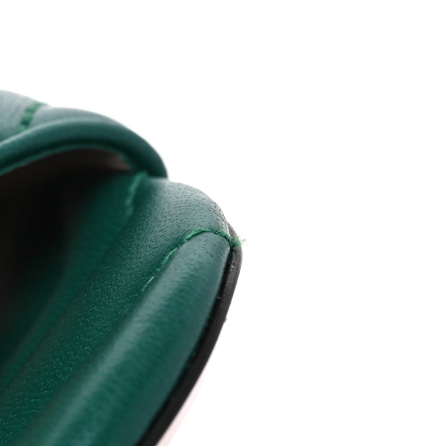 Gucci Nappa Matelasse GG Marmont 75mm Slide Sandals 35 Emerald 11 of 12