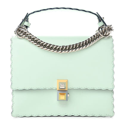 Fendi Vitello Liberty Scalloped Studded Small Kan I Shoulder Bag Fairy Green 1 of 10