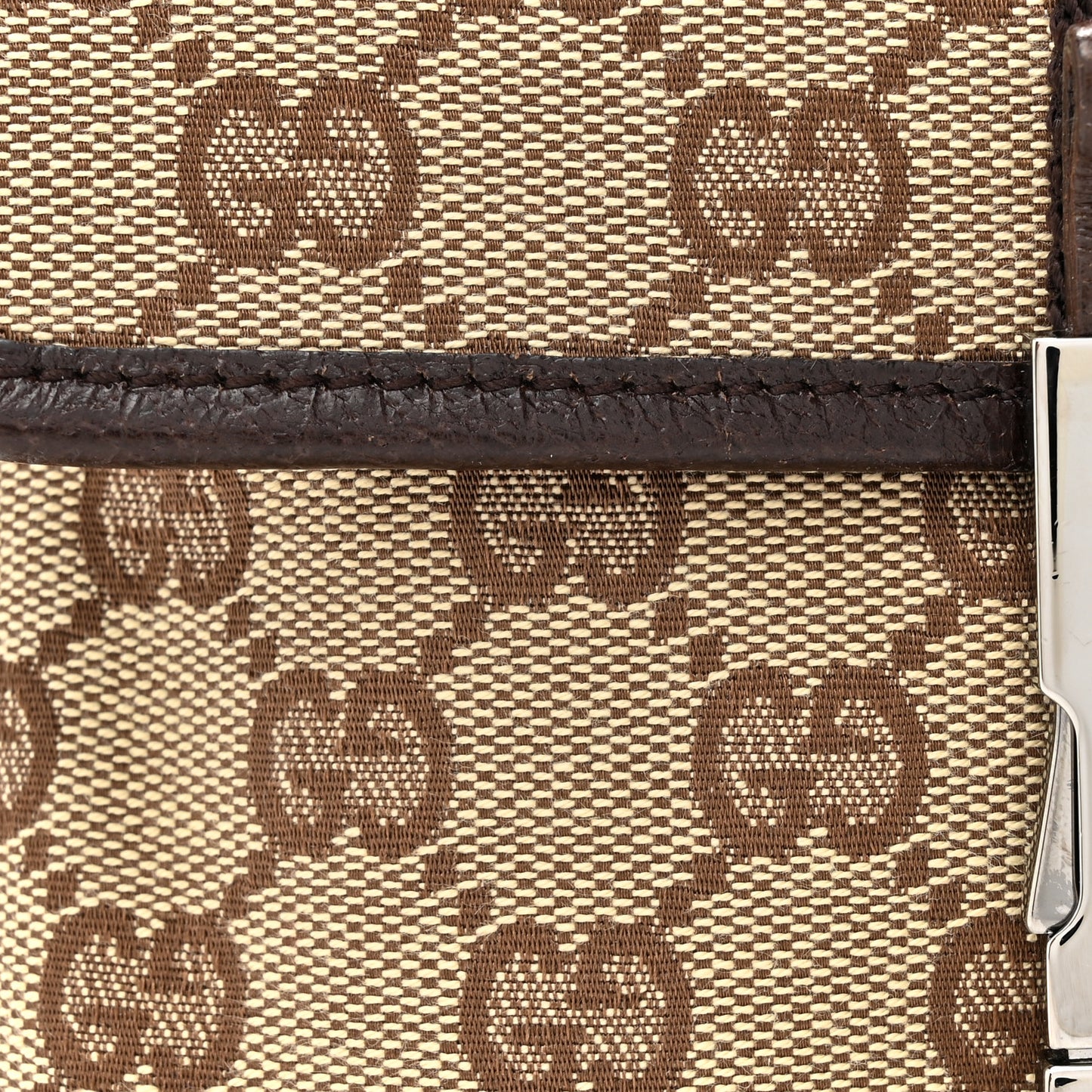 Monogram Waist Pouch Bag Dark Brown