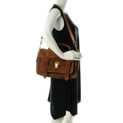 Proenza Schouler Suede Medium PS1 Satchel Tobacco 2 of 8