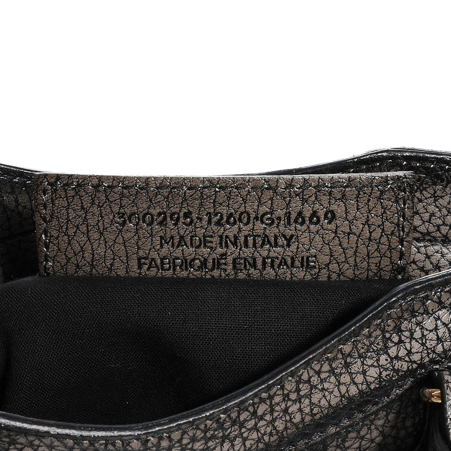 Grained Calfskin Classic Gold Hardware Mini City Ombre Grey Gradient