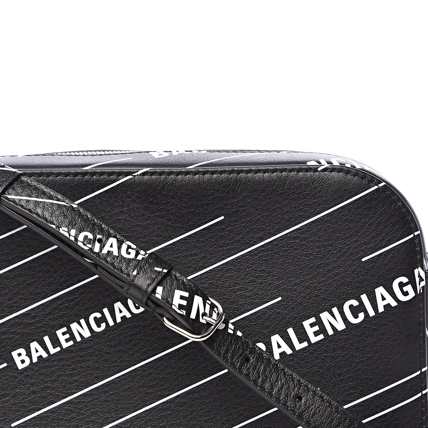 Balenciaga Calfskin Everyday Logo Print S Camera Bag Black 10 of 10