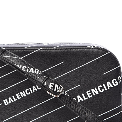 Balenciaga Calfskin Everyday Logo Print S Camera Bag Black 10 of 10