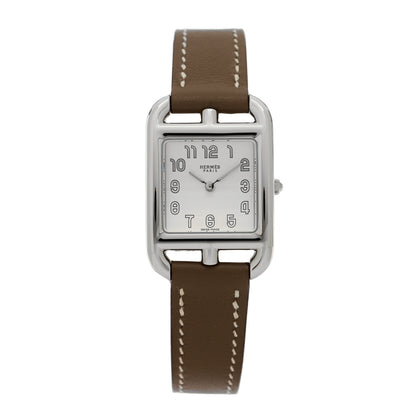 Hermes Stainless Steel Swift 23mm Cape Cod Quartz Watch Etoupe 1 of 5