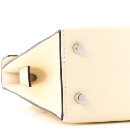Hermes Epsom Mini Kelly Sellier 20 Nata Terre Bai Brun 9 of 11