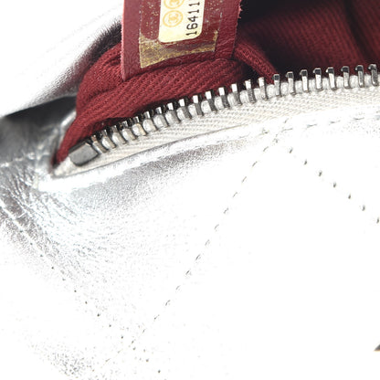 Chanel Metallic Calfskin Quilted Baluchon Silver 8 of 12
