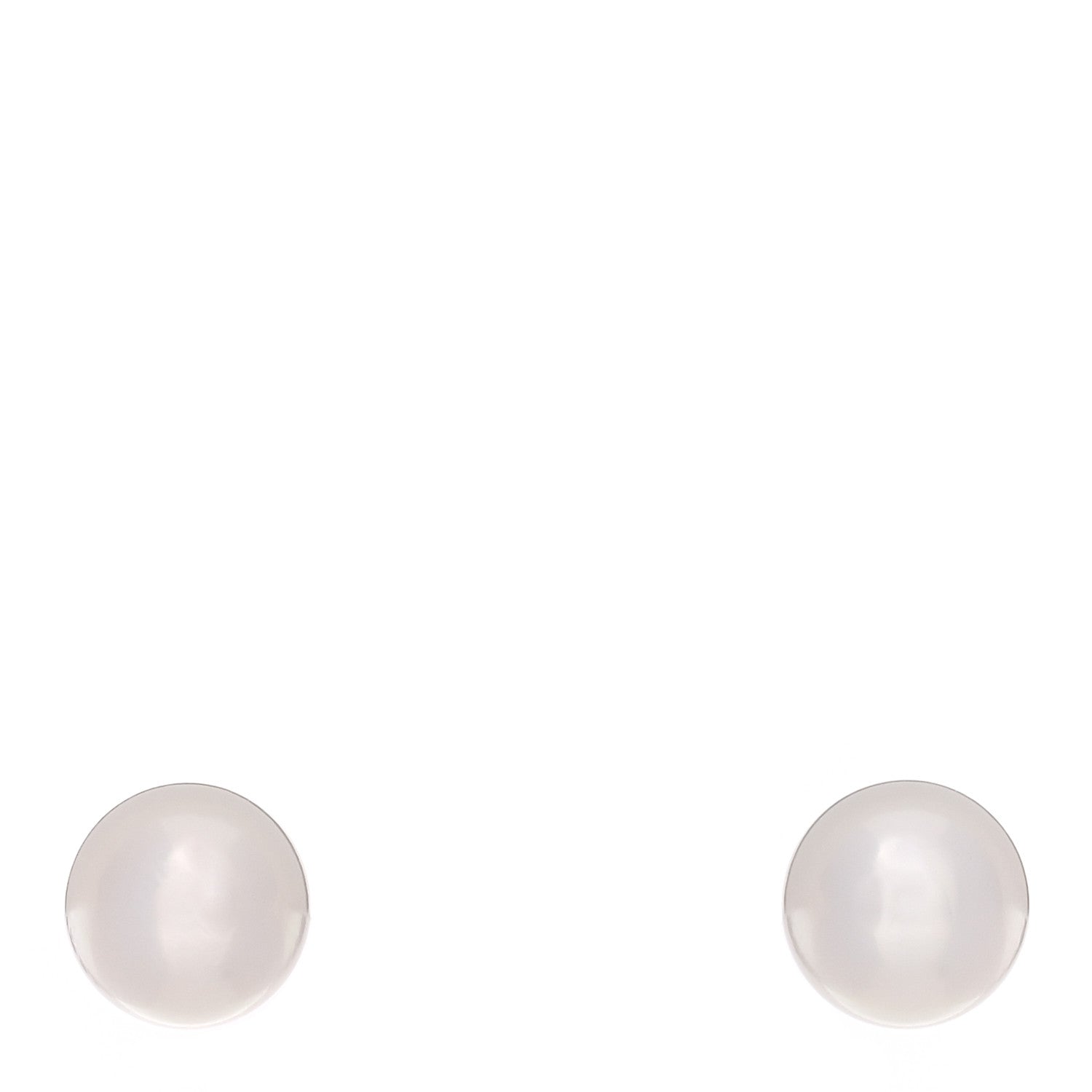 Mikimoto 18K White Gold Akoya Cultured Pearl 7-7.5mm Stud Earrings 1 of 5