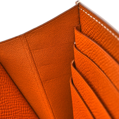 Hermes Epsom Kelly Longue Wallet Gold 10 of 11