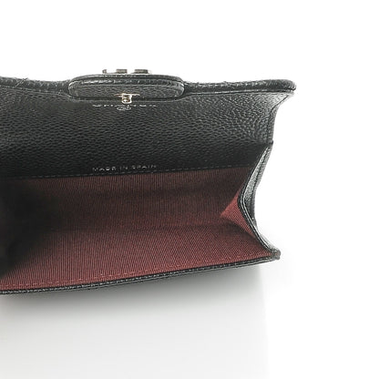 Chanel Caviar Quilted Flap Card Holder Black 5 of 9