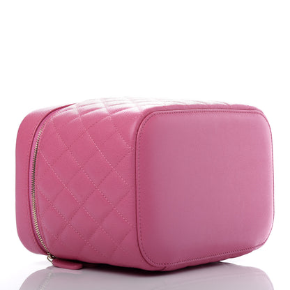 Chanel Caviar Quilted Large Vanity Pouch Pink 3 of 10