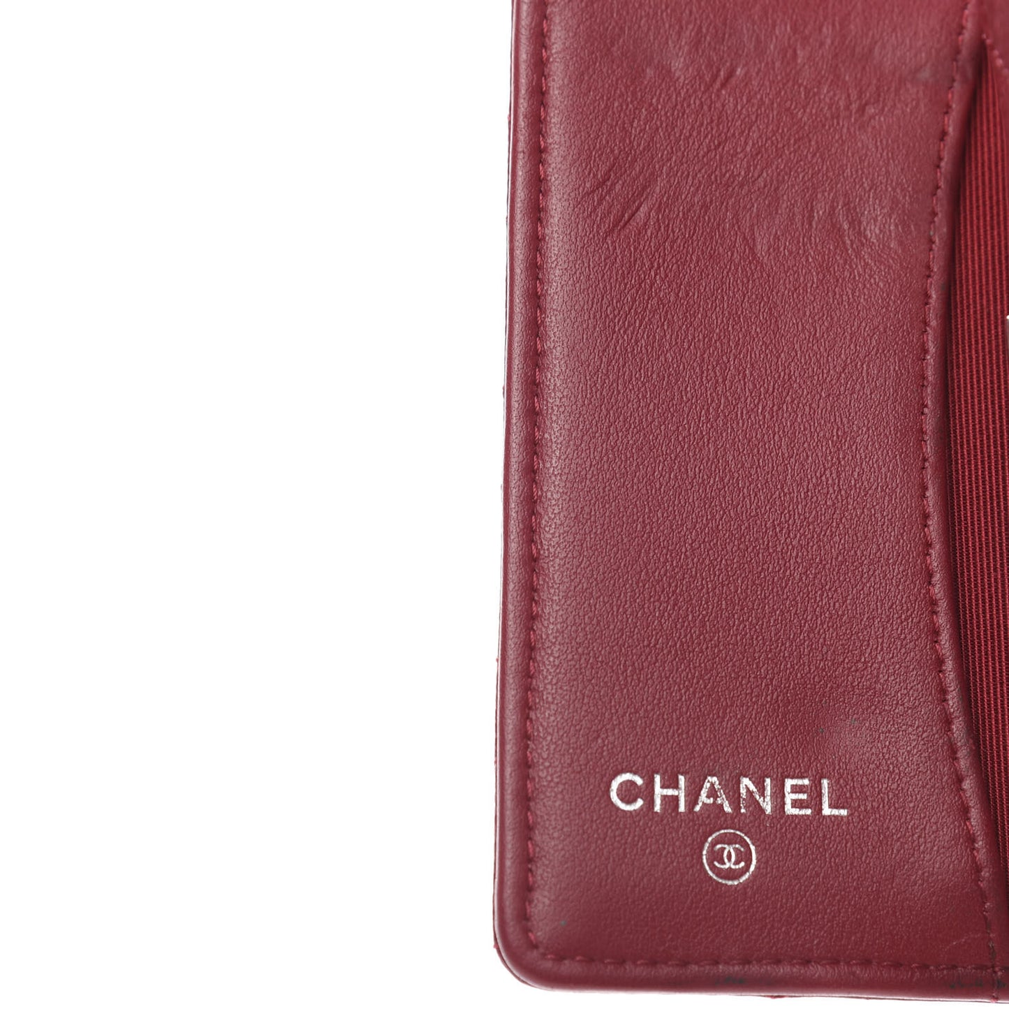 Caviar Quilted 4 Key Holder Red