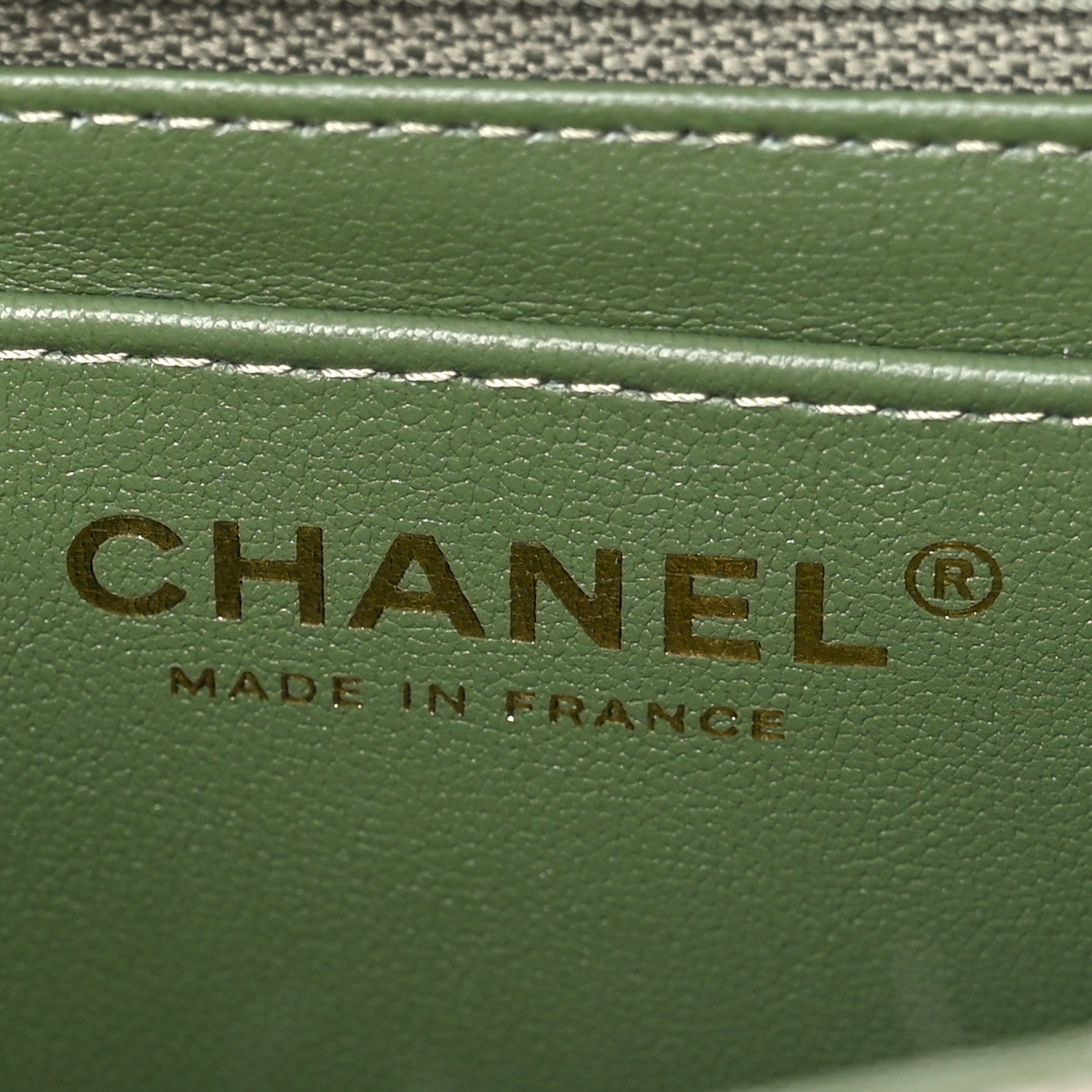 Chanel Wool Tweed Sequin Quilted Mini Rectangular Flap Green Beige Ecru 6 of 10