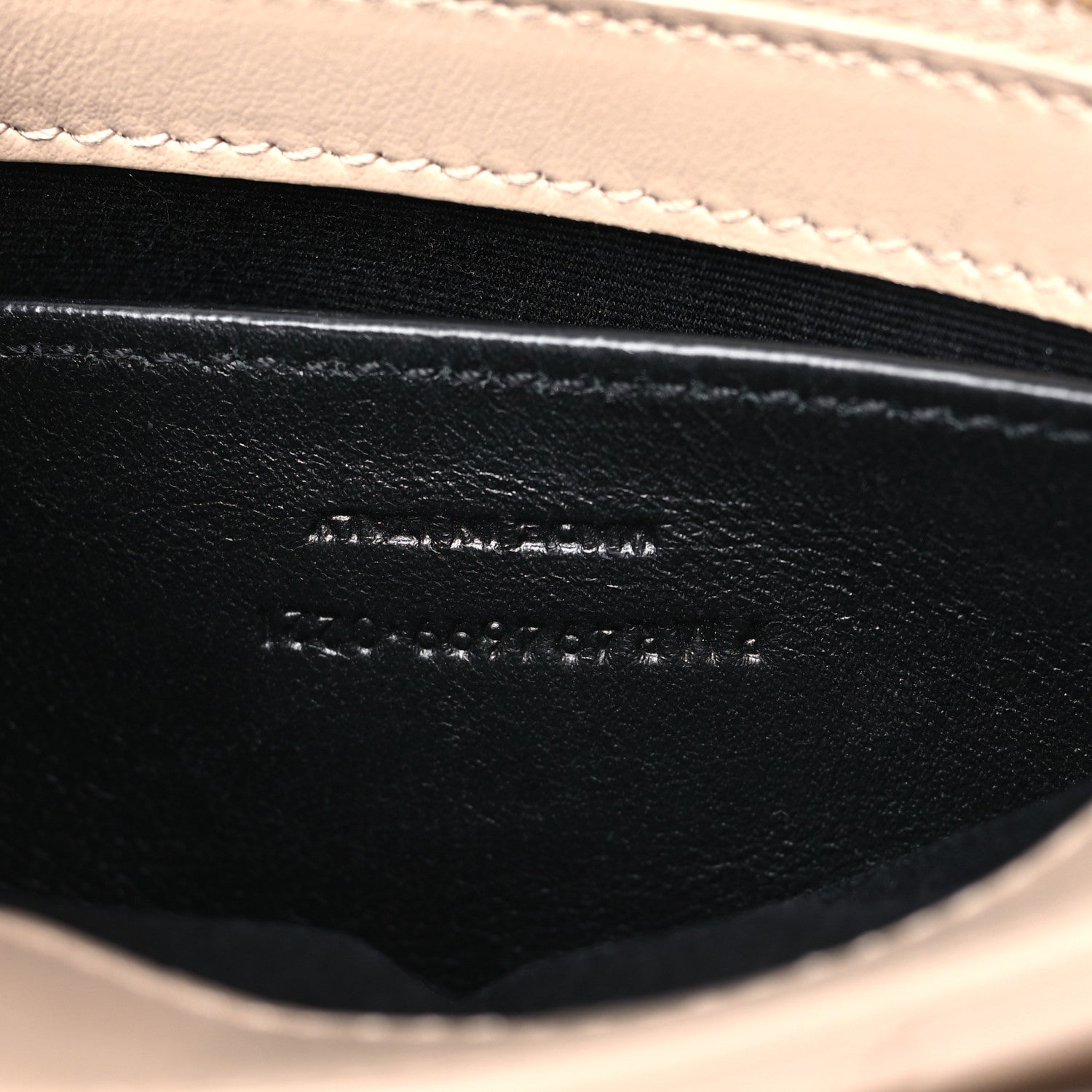Saint Laurent Calfskin Y Quilted Monogram Small Loulou Chain Satchel Dark Beige 7 of 14