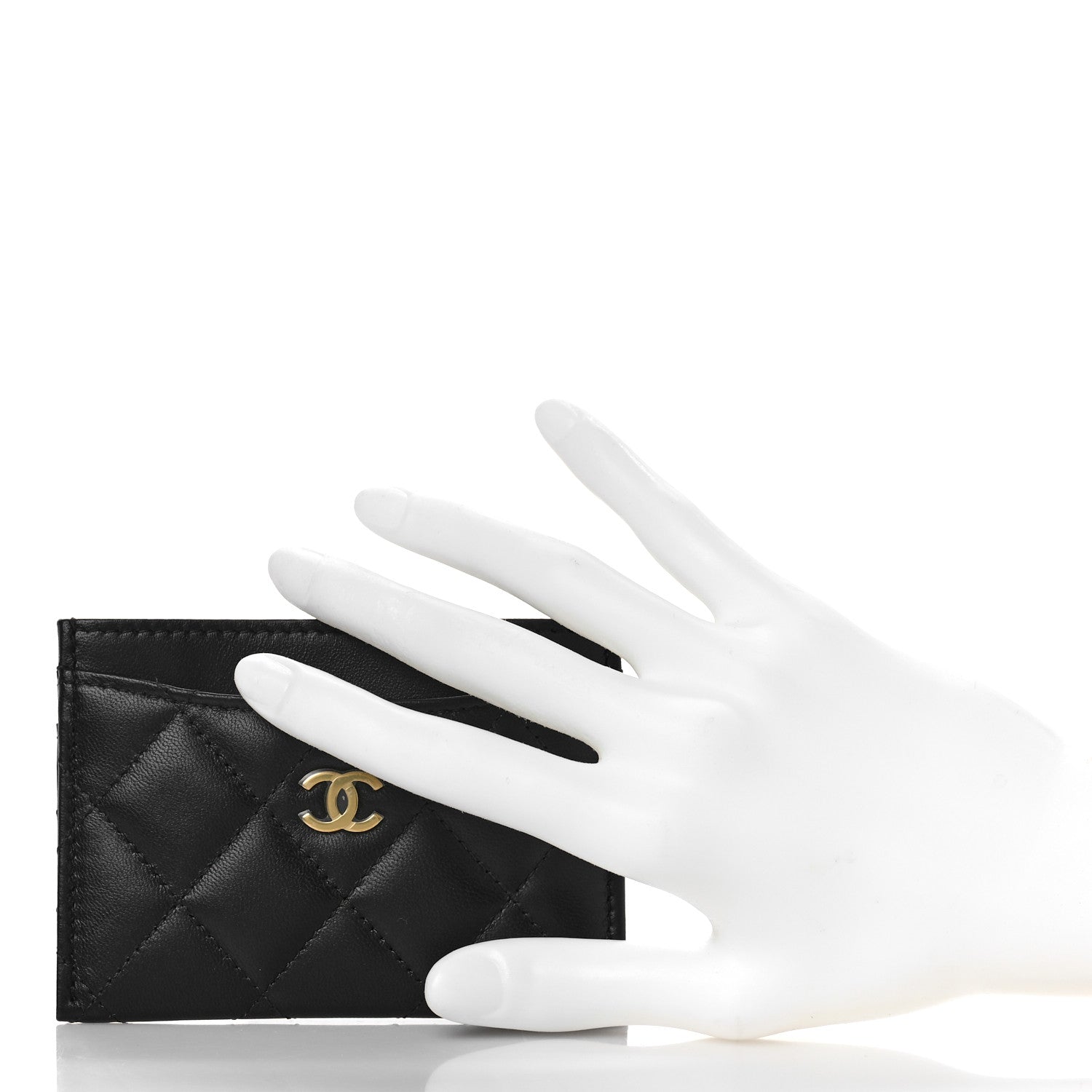 Chanel Lambskin Quilted Card Holder Black 2 of 11