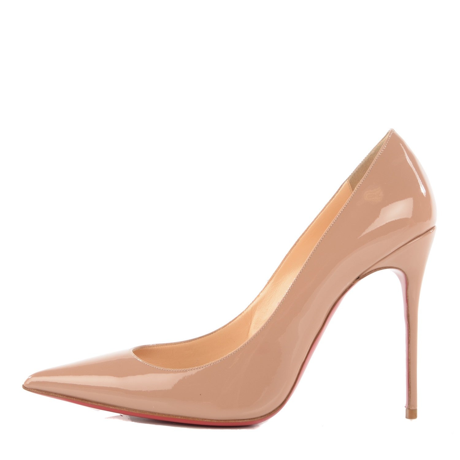 Christian Louboutin Patent So Kate 120 Pumps 39 Nude 1 of 8