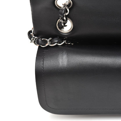 Chanel Lambskin Quilted Medium Double Flap Black 15 of 17