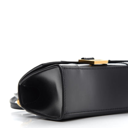 Balenciaga Shiny Box Calfskin Hourglass Top Handle Bag XS Black 7 of 9