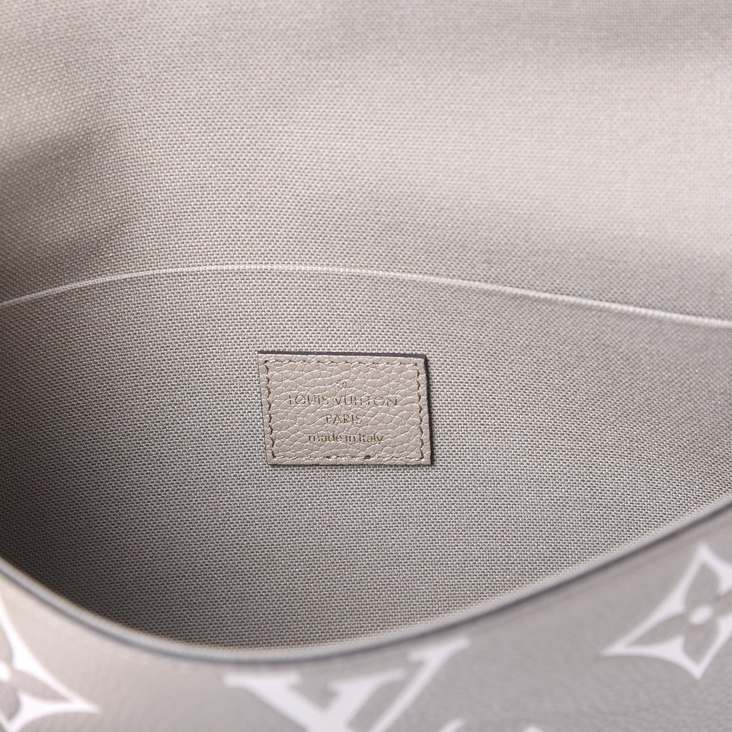 Louis Vuitton Empreinte Monogram Giant Felicie Pochette Tourterelle Creme 7 of 10