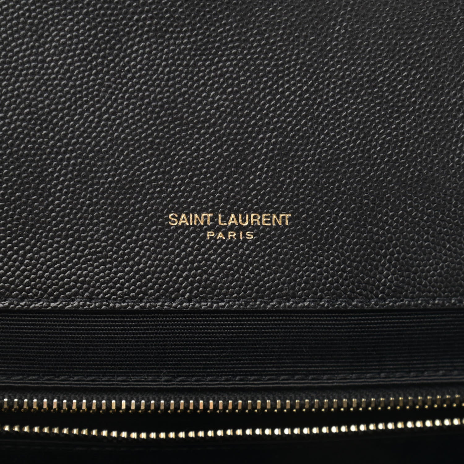 Saint Laurent Grain De Poudre Textured Mixed Matelasse Large Triquilt Monogram Satchel Black 6 of 11