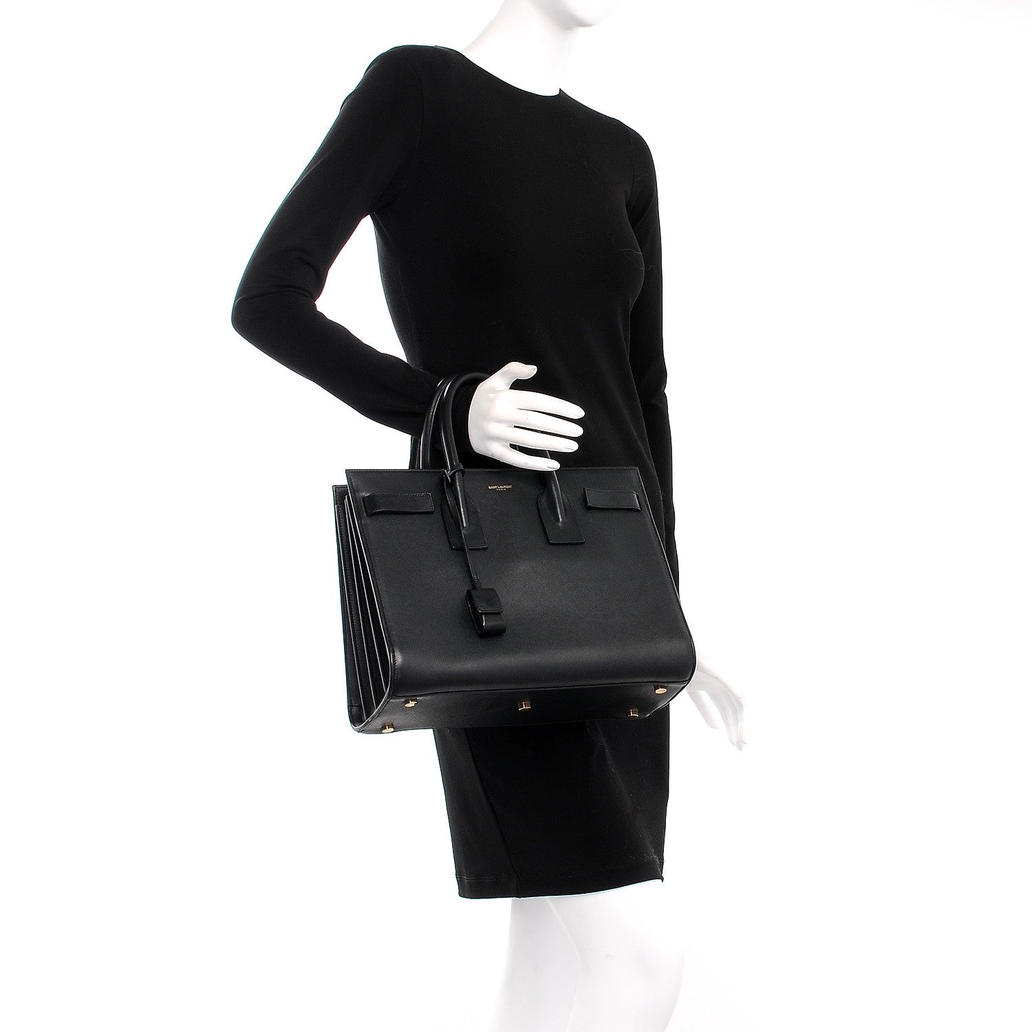 Saint Laurent Calfskin Small Sac De Jour Black 3 of 11