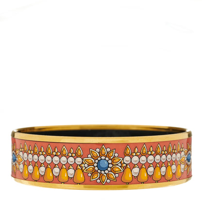 Hermes Enamel Printed Wide Parures Des Maharajas Bracelet 65 2 of 4