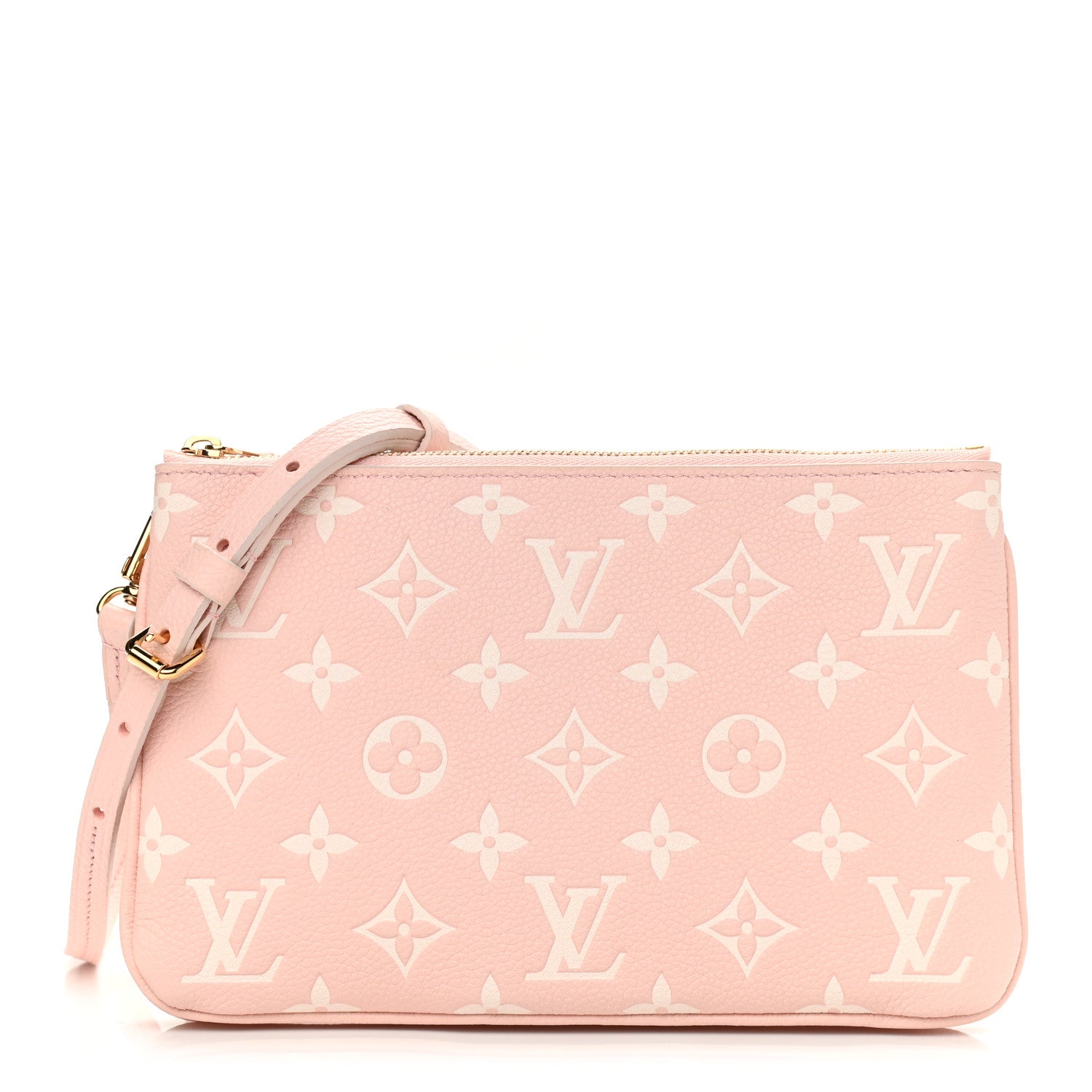 Louis Vuitton Empreinte Monogram Double Zip Pochette Rose 1 of 11