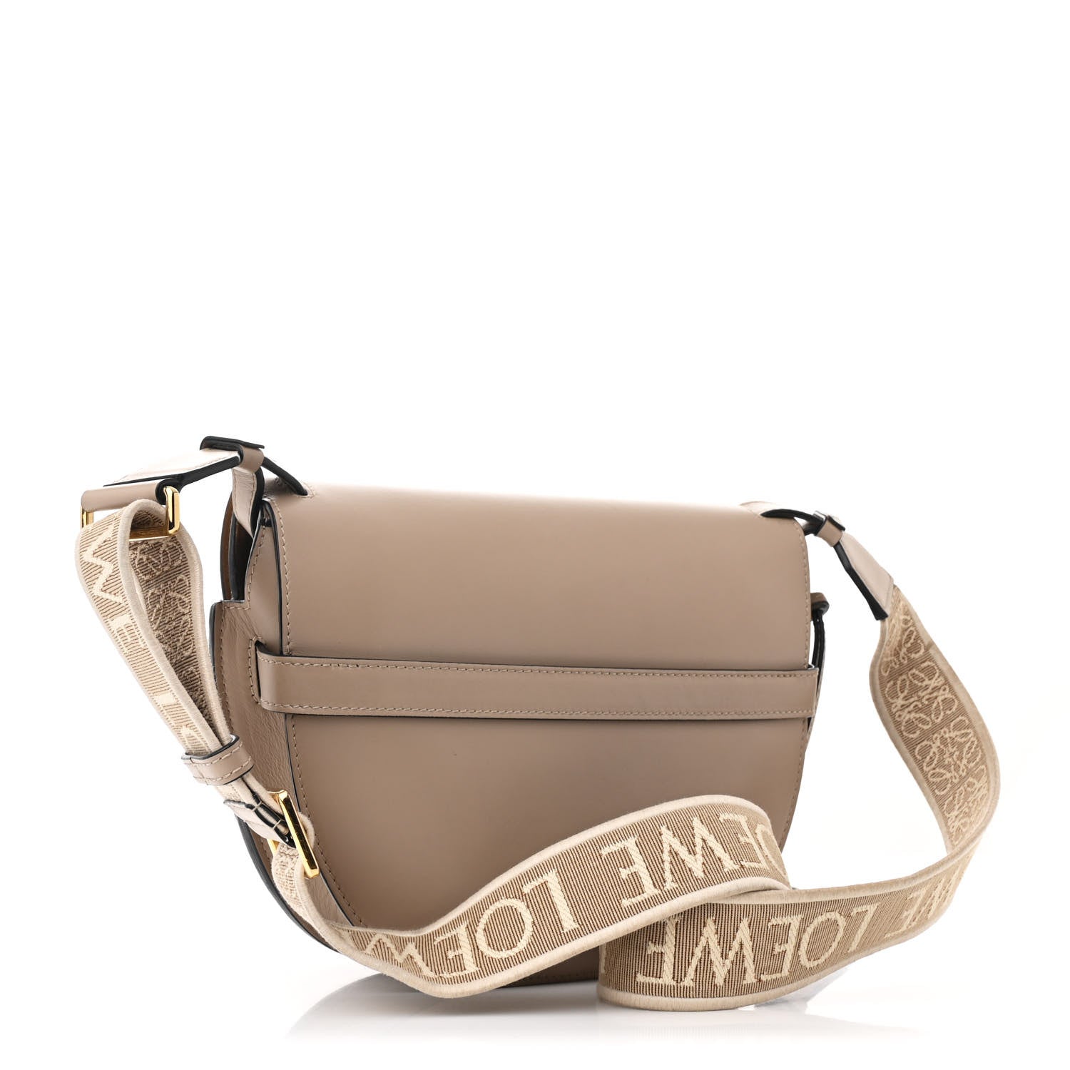 Loewe Soft Calfskin Jacquard Small Gate Crossbody Bag Sand 3 of 12
