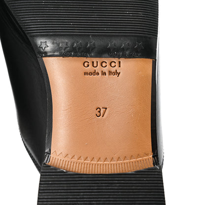 Gucci Calfskin Womens Princetown Slippers 37 Black 6 of 11